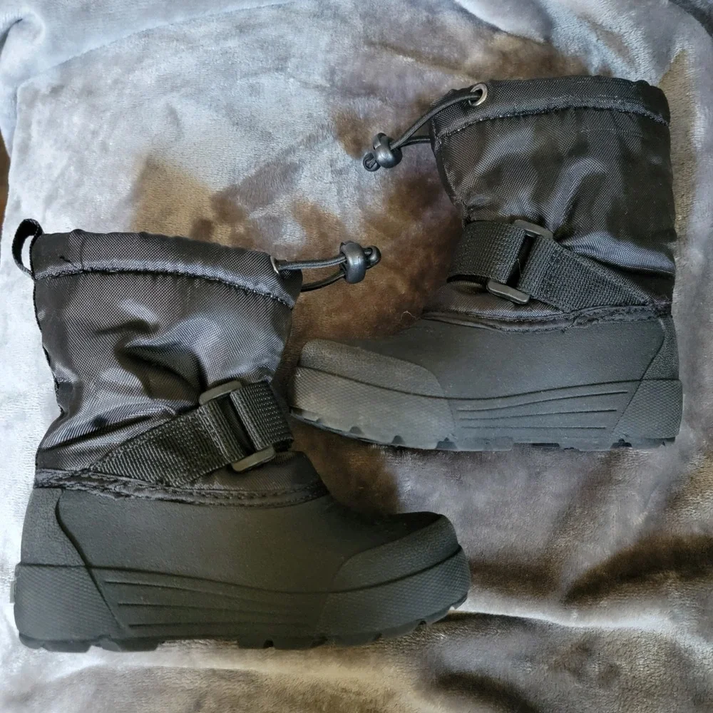 Northside Snow Boots Toddler Size 6 Black Excellent Thinsulate Water Resistant